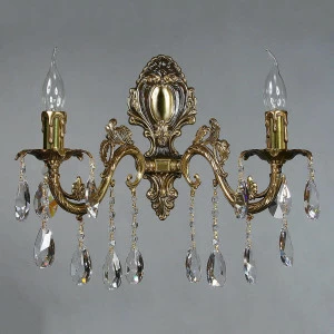 Бра настенное бронзовое Ambiente Granada 2118/2 PB Tear drop AMBIENTE GRANADA 00-3888877 Бронза