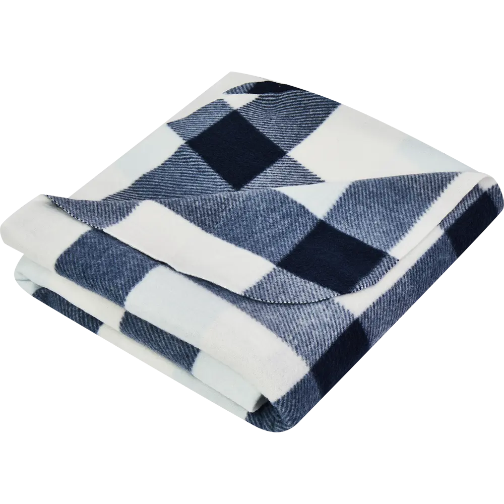 Плед Carron 130x170 см флис цвет голубой Ardenza STLM-2068978