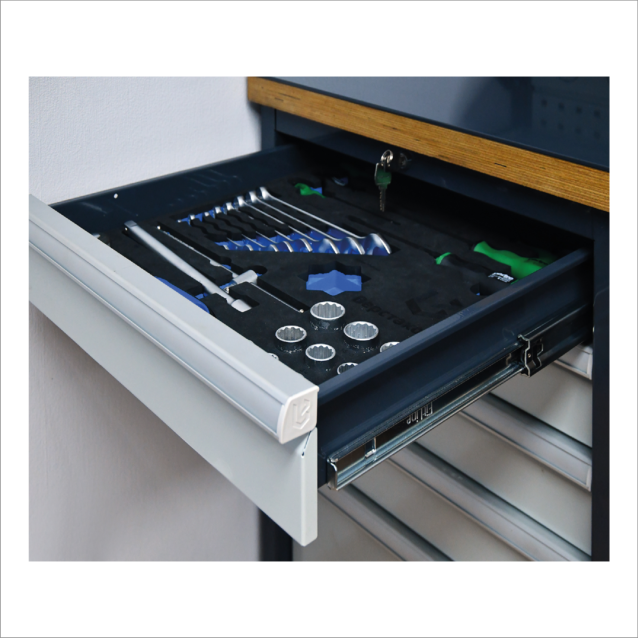 Верстак слесарный FBK 205.56.4-1R Верстакофф 216229 - Вид №2