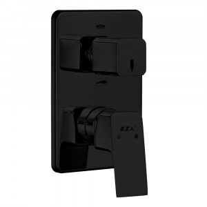 102167205c1-kde  Смеситель для ванны / душа скрытого монтажа Tiera, монтируемый на поверхность, 2-ходовой - матовый черный