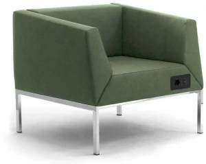 Leyform Огнестойкое кожаное кресло с USB-разъемом Kos 52200