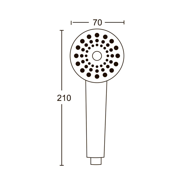 AGD 20.1126 P  Лейка для душа  ARGO kran agd201126p - Вид №1