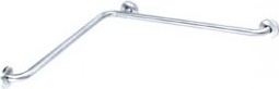 BD0700C Угловой поручень на 2 стенах с 3 точками крепления глянцевая отделка mediclinics