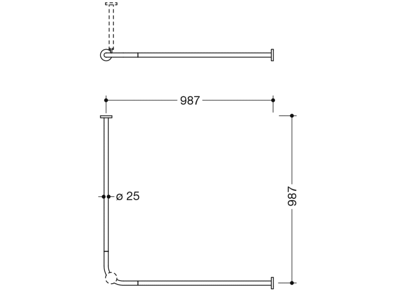 900.34.10240 Карниз HEWI System 900 - Вид №2