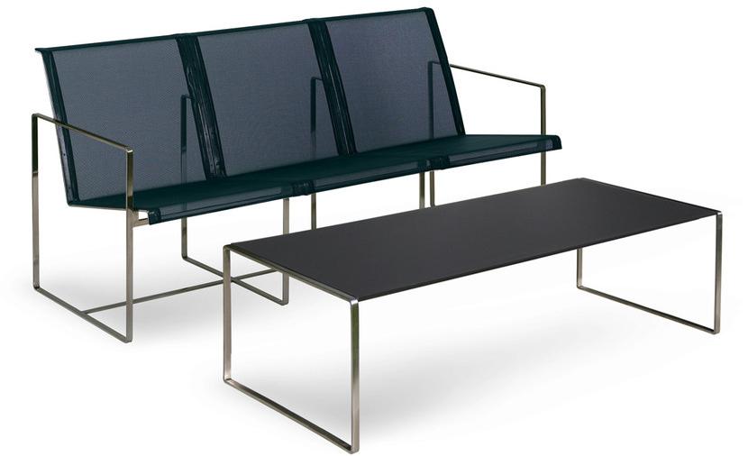 FueraDentro Прямоугольный журнальный столик в современном стиле из нержавеющей стали Cima sun-id-1408645 - Вид №1