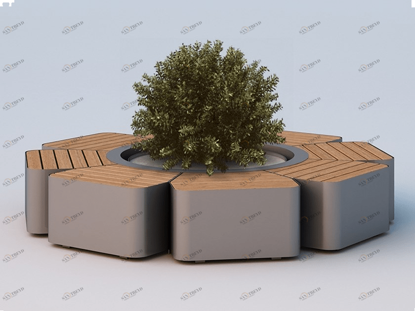 DIMCAR Круглая скамья со встроенной сеялкой Flora G466