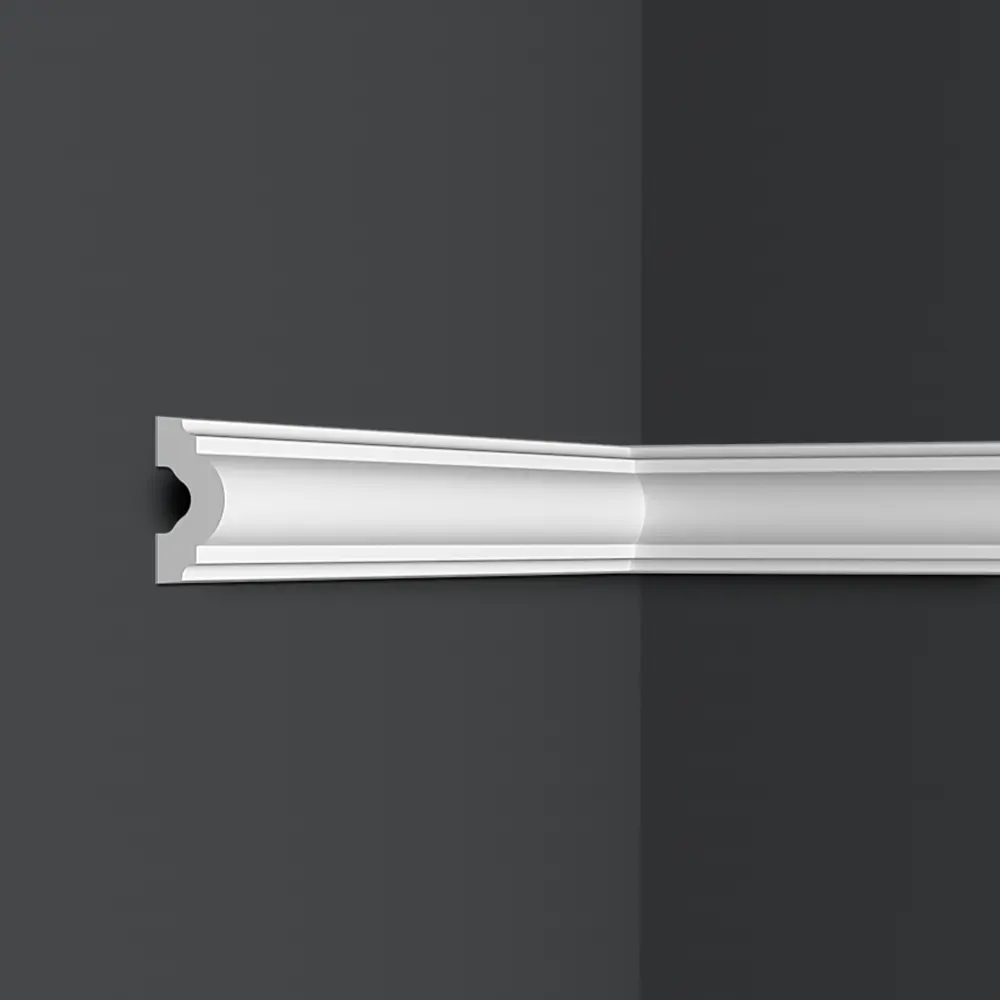 Молдинг полистирол ударопрочный Format 25001D белый 12x25x2000 мм STLM-2175434