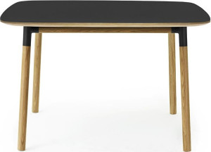 602830 Стол 120 x 120 см Черный / Дуб Норманн Копенгаген Normann Copenhagen Form
