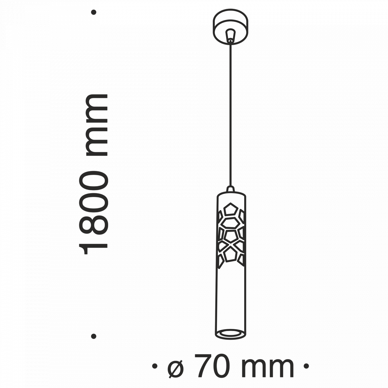 Светильник подвесной светодиодный с металлическим плафоном белый Torre P037PL-L11W4K TECHNICAL PENDANT 00-3957089 Белый  - Вид №5
