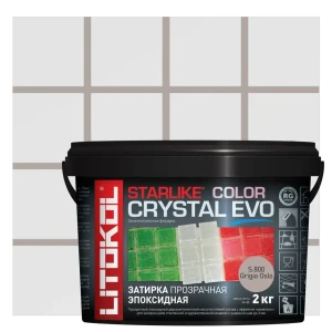 Затирка эпоксидная Litokol Starlike Evo S.800 цвет серый туман 2 кг