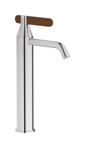 Высокий смеситель для раковины на 1 отверстие в комплекте с донным клапаном WE ARE IB ol207sr Chrome Soho