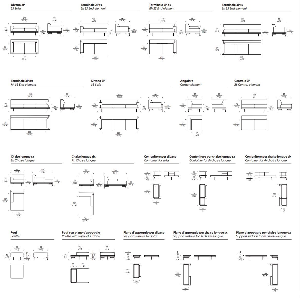 Тканевый диван с полуостровом Busnelli GILMOUR ARCH-00125604 - Вид №6