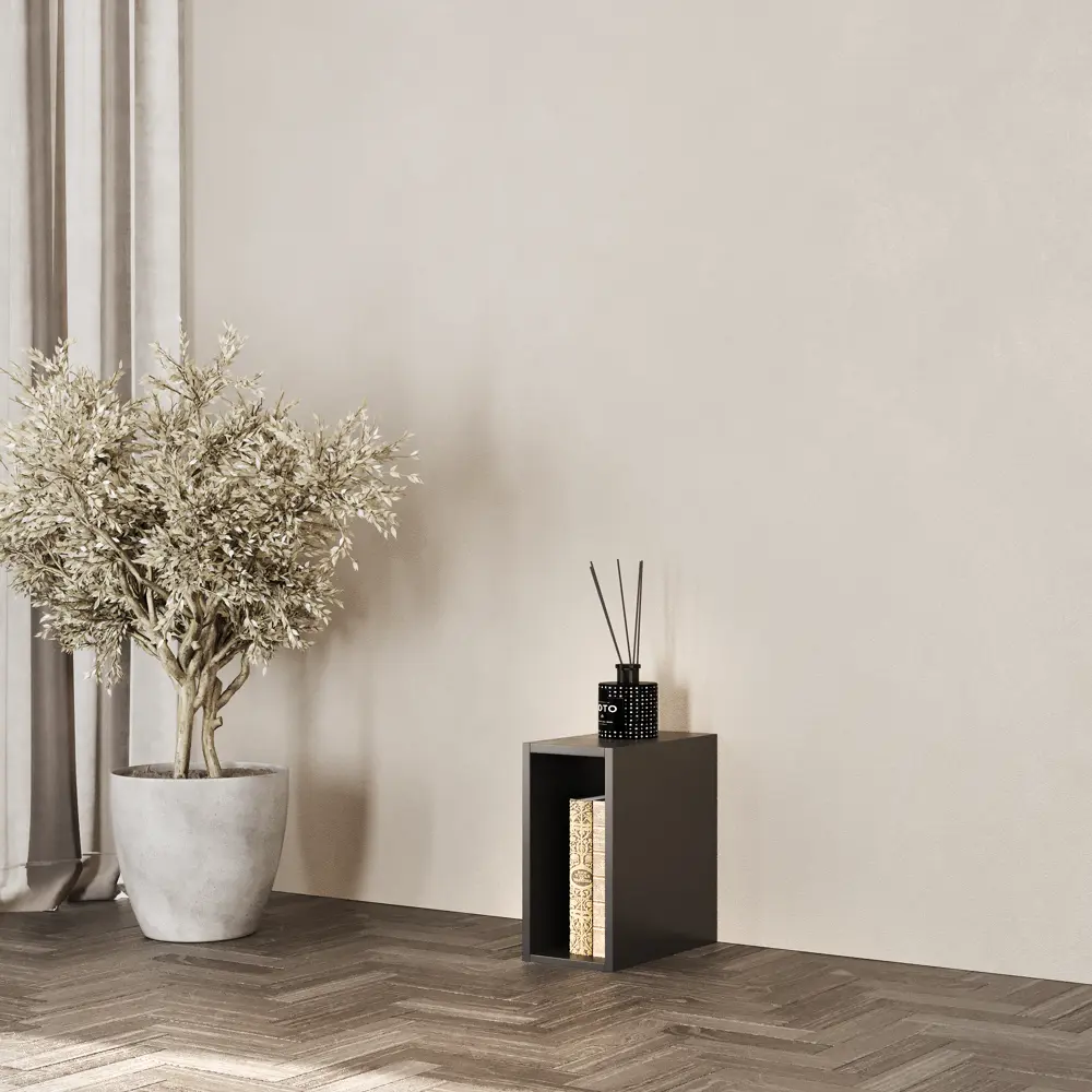 Стеллаж Spaceo KUB 1 секция 18x36.1x31.7 см ЛДСП цвет графит STLM-2022240