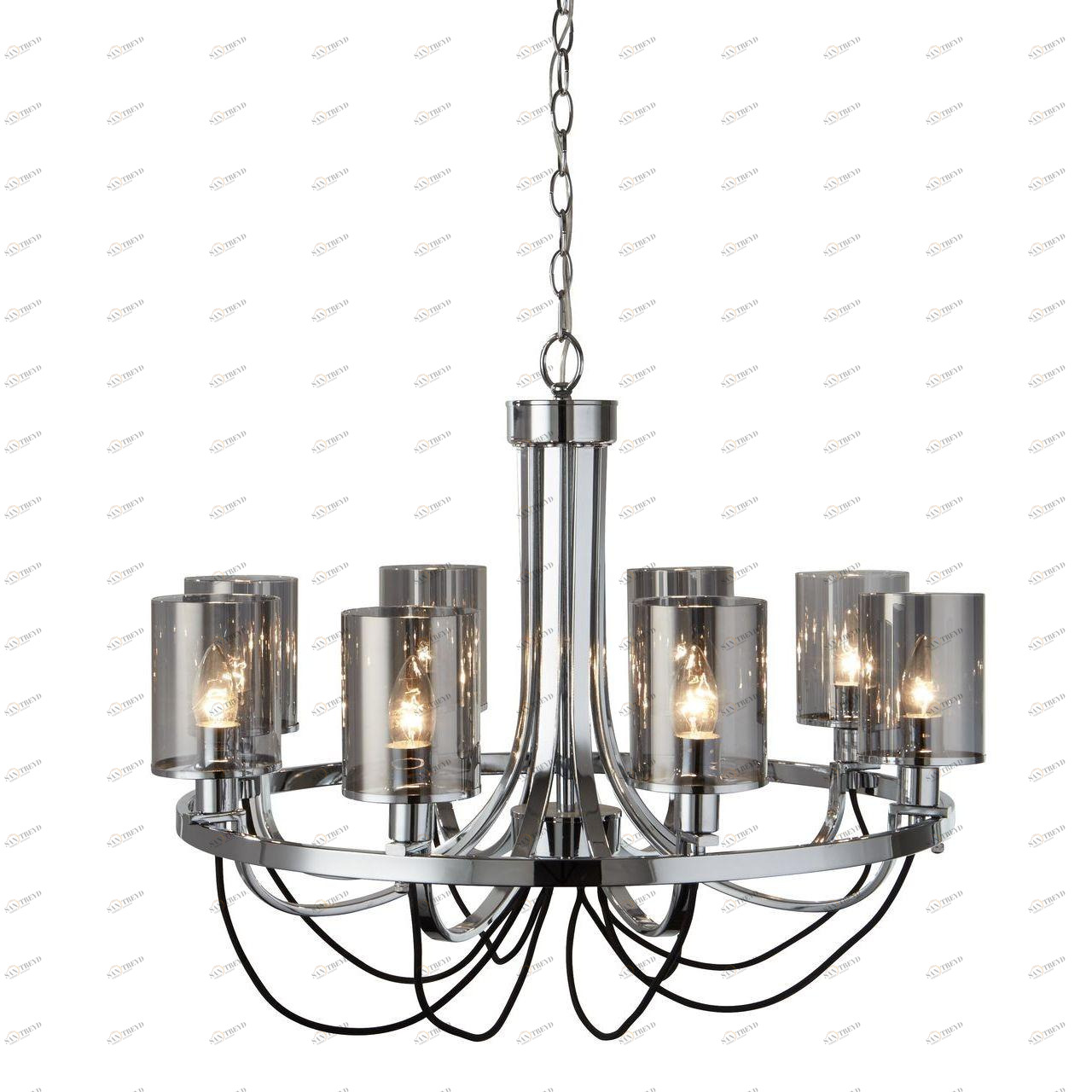 Подвесная люстра Arte Lamp Ombra A2995LM-8CC ARTE LAMP ДИЗАЙНЕРСКИЕ, OMBRA 108436 Серый 