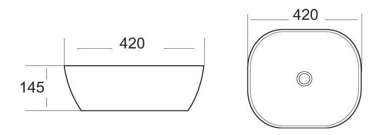 BB1268-1 Накладная раковина на столешницу  овальная BELBAGNO  - Вид №1