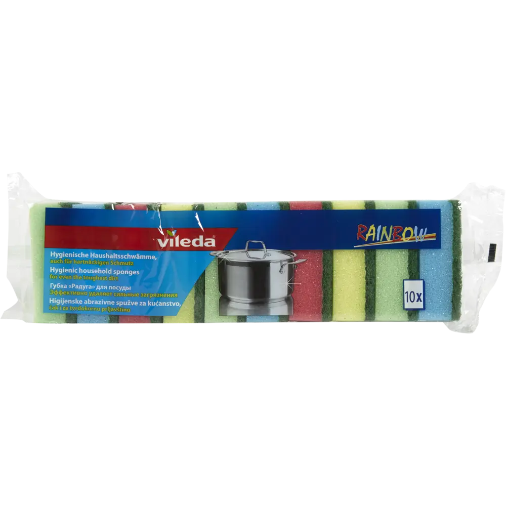 Губка Виледа «Радуга» 10 шт Santreyd STLM-2120062 - Вид №3