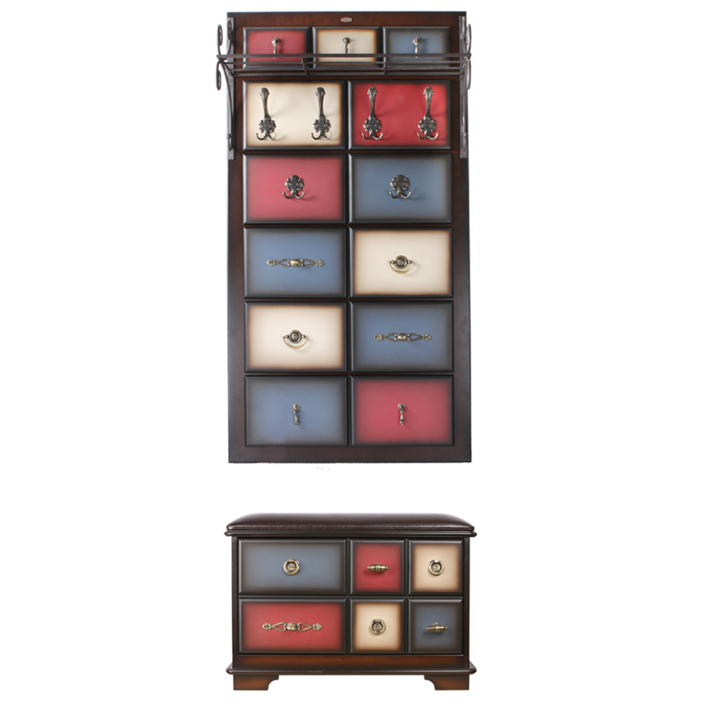 15004,11540 Настенная прихожая с ящиком Пандора 3 Mix BOGACHO 4627139505181, 4627139509639