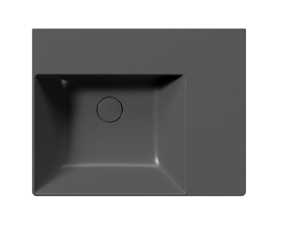 Керамическая одиночная прямоугольная раковина с держателем для полотенец GSI ceramica Kube X ARCH-00074939 - Вид №2