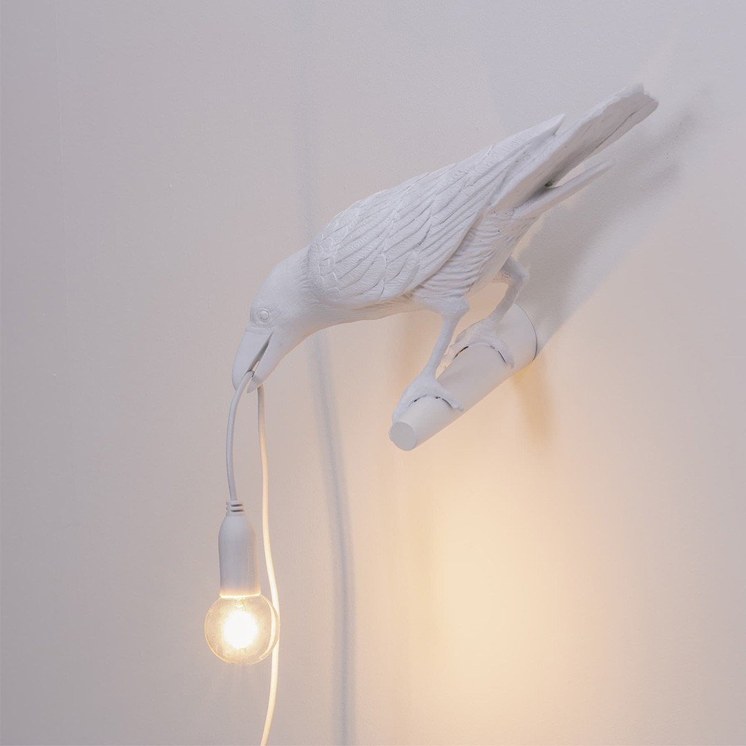 Seletti 14734 wall BIRD бра белая ворона Bird lamp 116765 - Вид №2