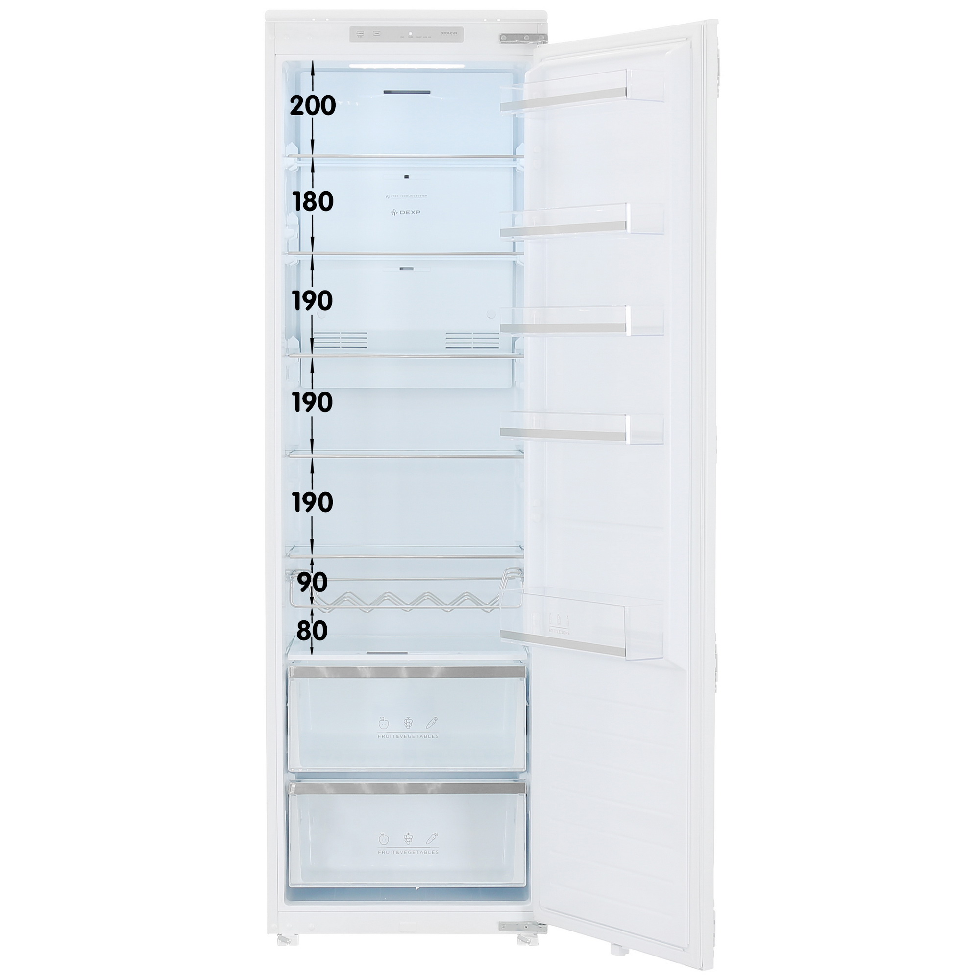 5052342 Встраиваемый холодильник без морозильника  DEXP BIS4-0300AMA STDN-0009492 - Вид №2