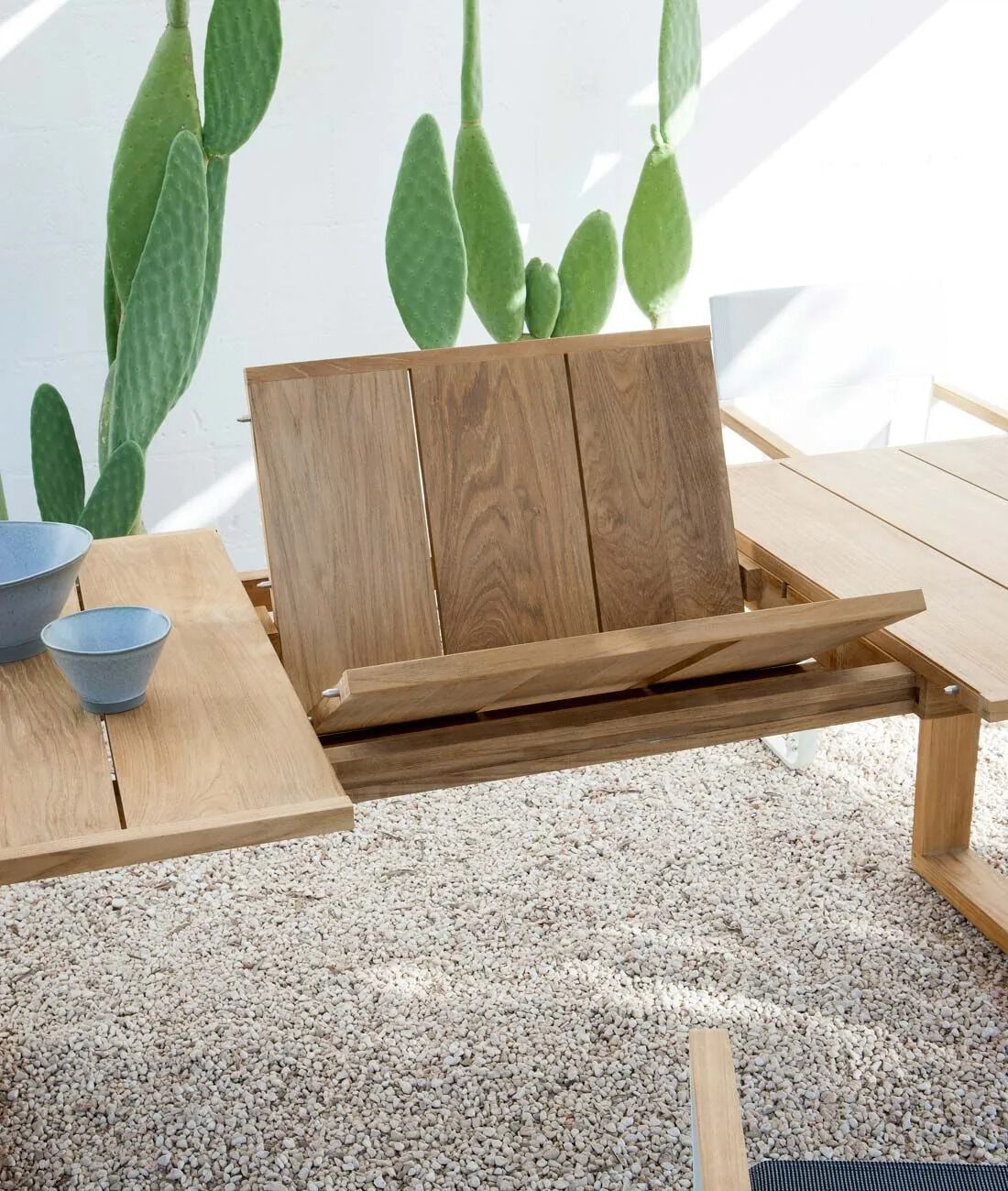 Выдвижной прямоугольный стол из тикового дерева Unopiù Cosette ARCH-00043381 - Вид №3