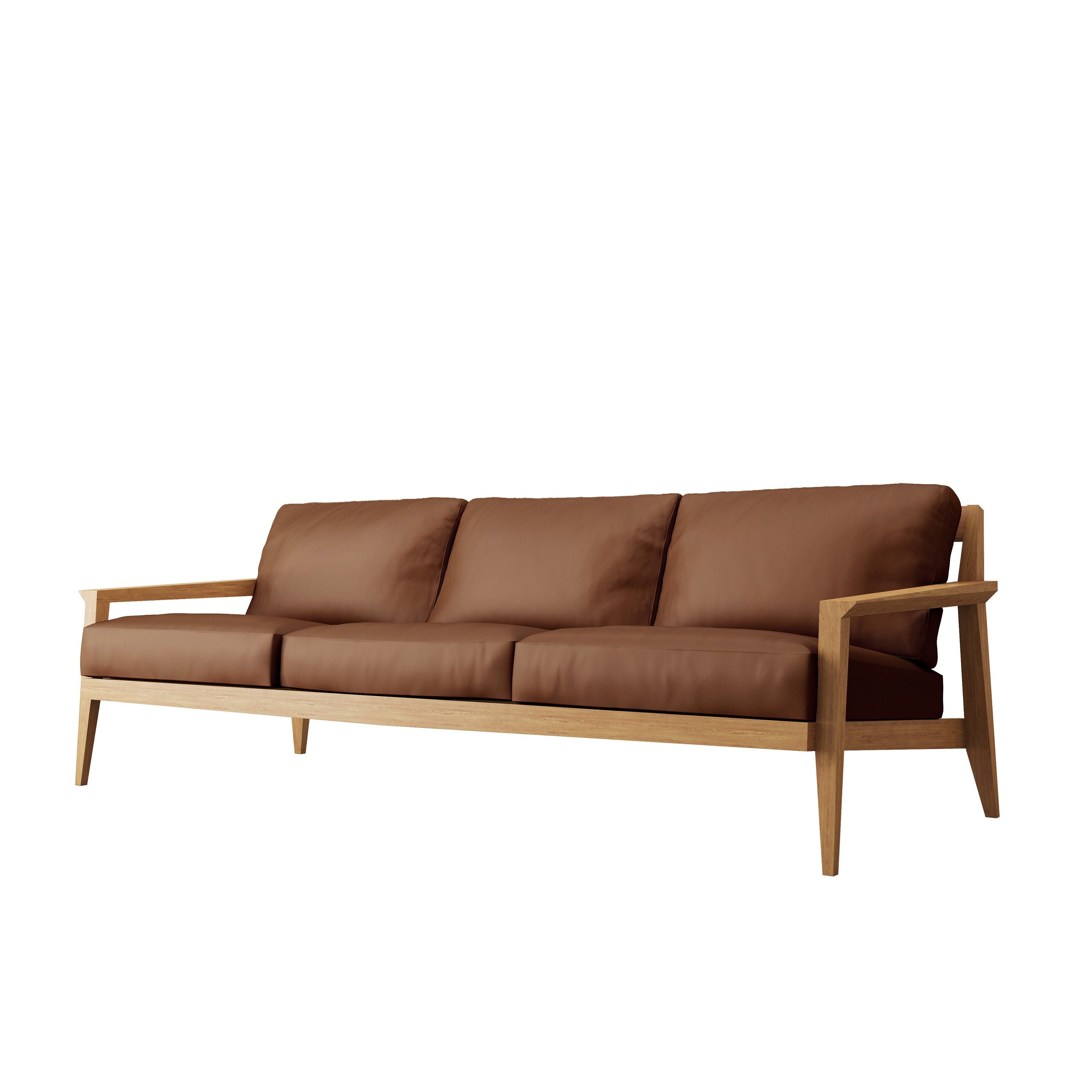 3-местный кожаный диван Case Stanley ARCH-00103406 - Вид №7