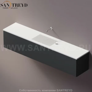 AELLM0CC12224ZZ Подвесная раковина настенная прямоугольная Agape Ell белая