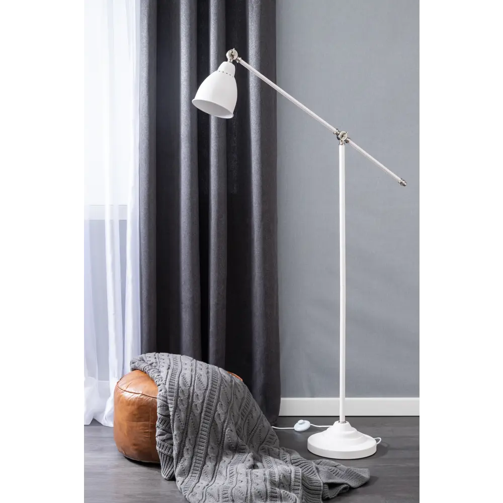 Торшер Braccio 1xE27x60 Вт цвет белый матовый Arte Lamp STLM-2182357 - Вид №12