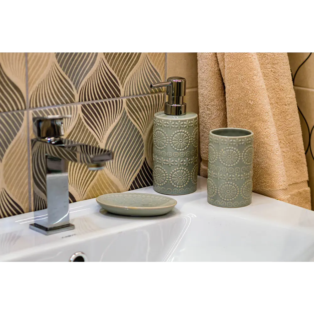 Дозатор для жидкого мыла Arta цвет светло-серый SWENSA STLM-2206643 - Вид №1