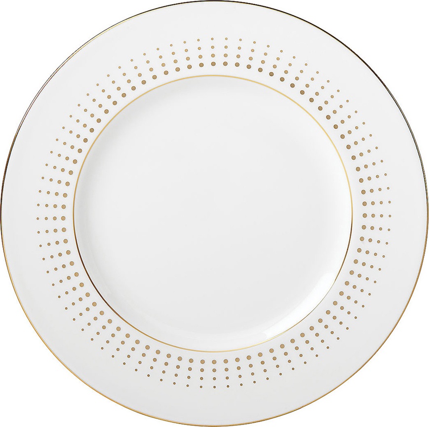 10613191 Lenox Тарелка акцентная Lenox "Золотой водопад" 23см Фарфор костяной 