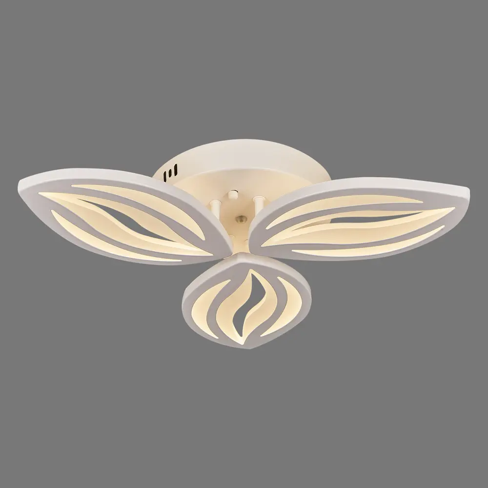 Люстра потолочная светодиодная Escada 10221/3LED 47W с пультом управления, 13 м², регулируемый белый свет, цвет белый STLM-2115191 - Вид №1