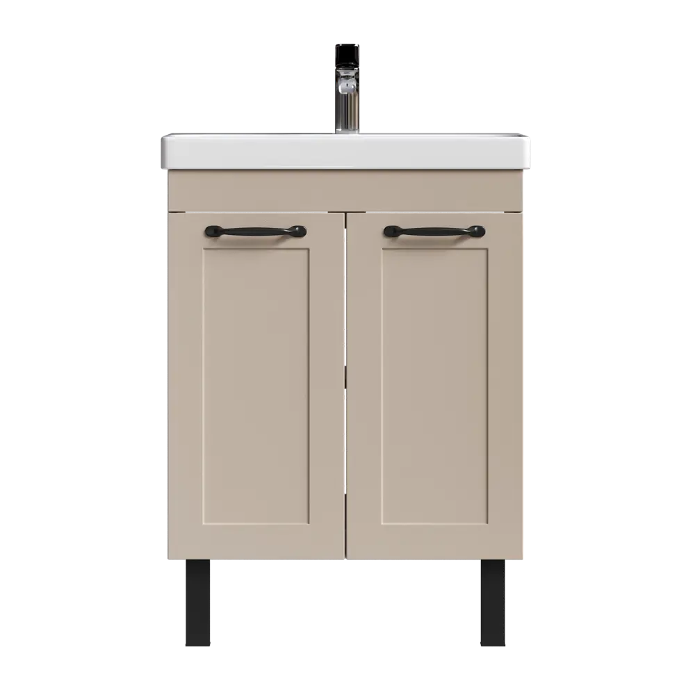 Тумба под раковину напольная Гала 81x60x47.6 см цвет бежевый Santreyd STLM-2077517 - Вид №2