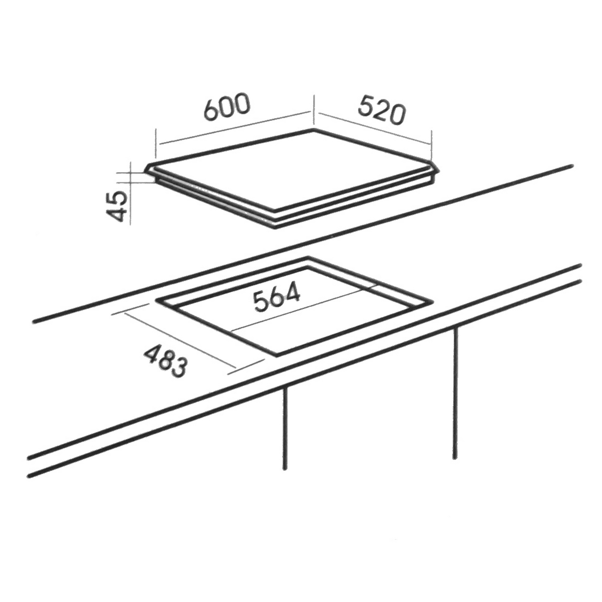 8129956 Газовая варочная поверхность MBS PG-615WH STDN-0143925 - Вид №7