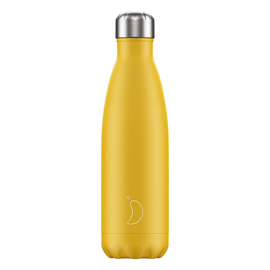 B500MABYE Термос matte, 500 мл, желтый Chilly's Bottles 