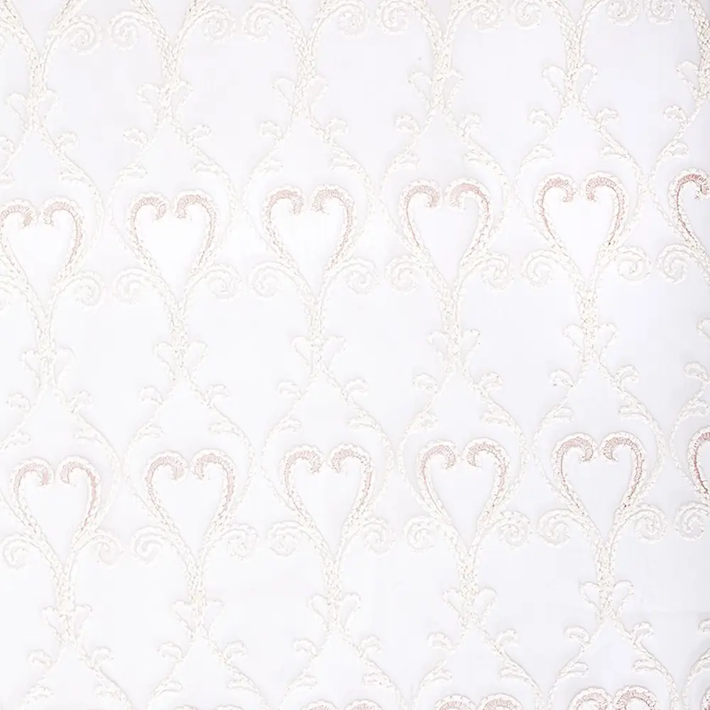 Тюль с вышивкой на сетке «Классика» 1 п/м 280 см цвет розовый ELIT HOME STLM-2160009