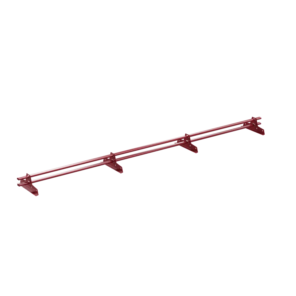 Снегозадержатель для металлической кровли трубчатый Стандарт 3 м RAL 3005 красный Santreyd STLM-2007261 - Вид №1