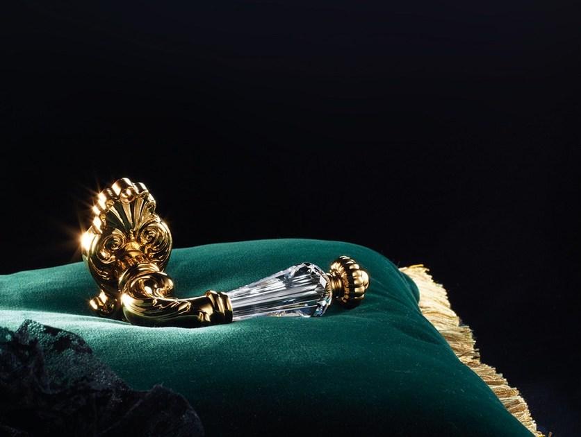 LINEA CALI' Латунная ручка в классическом стиле с кристаллами Swarovski® с замком Ninfa crystal sun-id-1455472 - Вид №1