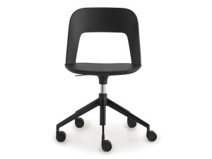 Тканевый регулируемый по высоте рабочий офисный стул с колесами