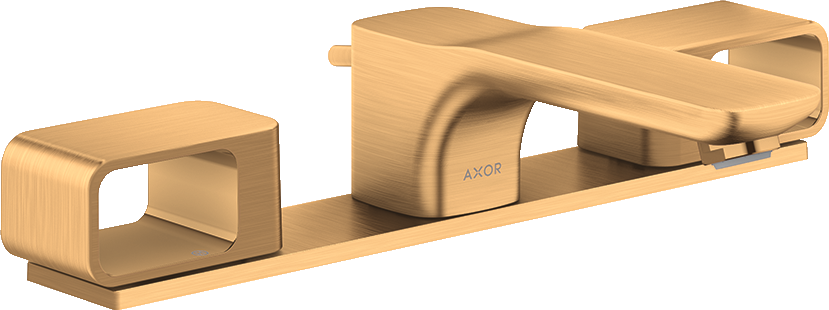 11040250 Смеситель для раковины 50 на 3 отверстия с тарелкой и сливным гарнитуром AXOR URQUIOLA