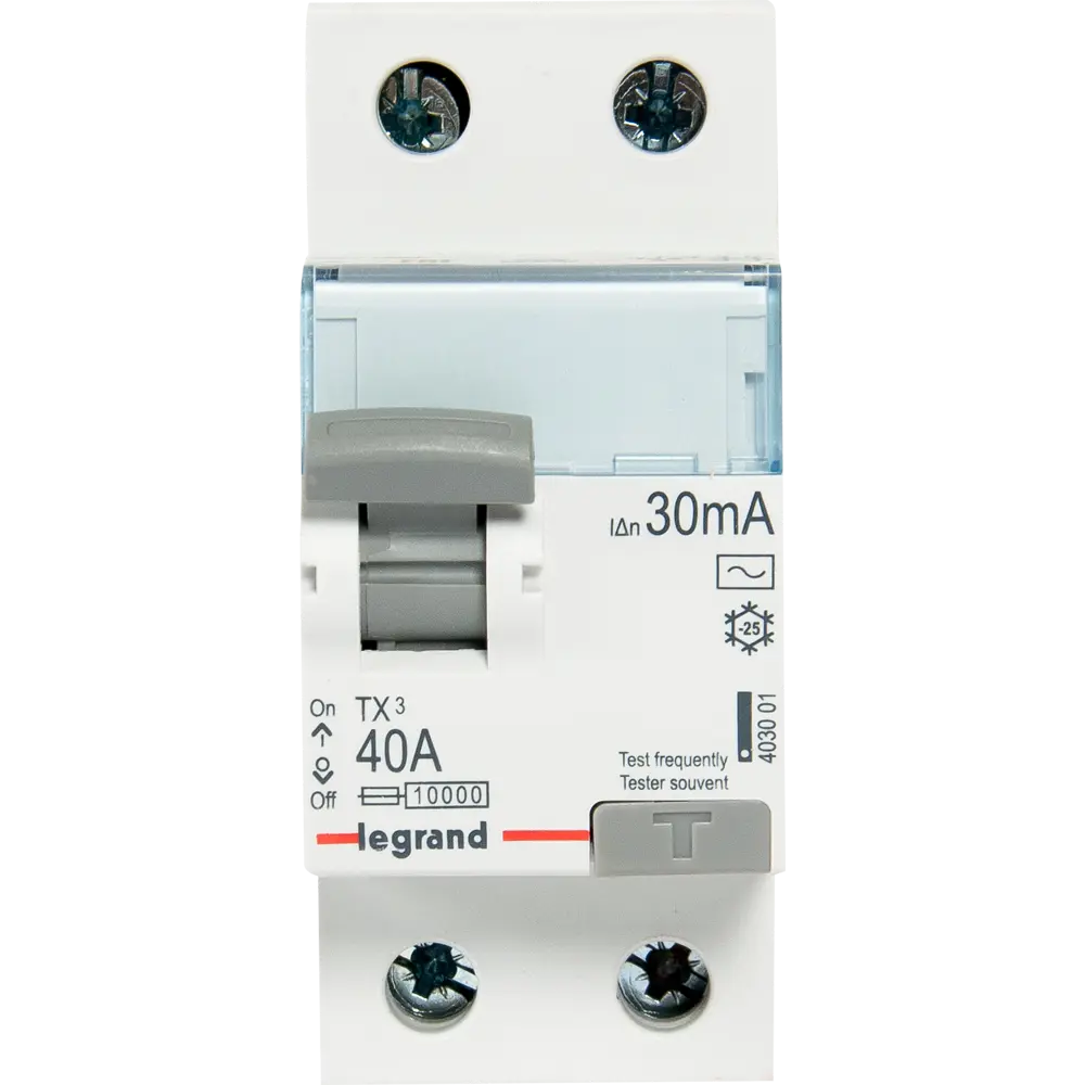 УЗО Legrand TX3 2P N 40 А 30 мА 10 кА AC 403001 STLM-2116935 - Вид №1