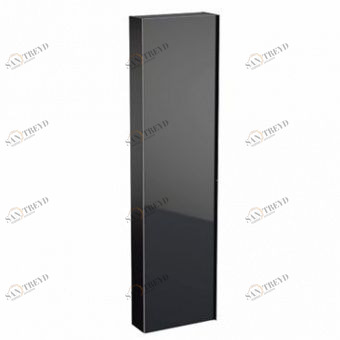 500.637.16.1 GEBERIT пенал подвесной ACANTO плоский /45x173x17,4/ (черный/черный матовый — лакир.) Santreyd 