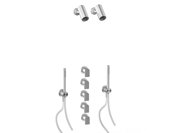 Термостатический набор для душа из нержавеющей стали с ручным душем Zazzeri Q316 ARCH-00030029