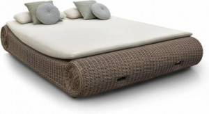 MNST442 Лежак большой шнур 6мм старый серый Manutti River