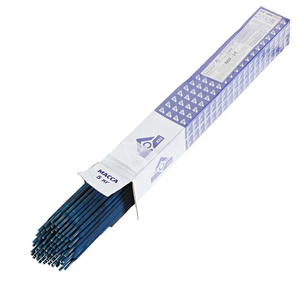 Электроды сталь МР-3С 4 мм 5 кг, цвет синий Santreyd STLM-2064836 - Вид №1