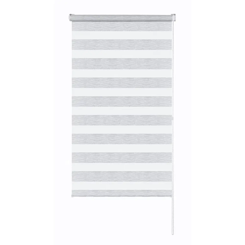 MIAMOZA Рулонная штора день-ночь Москва 100x160 см в серых полосках 89411351 STLM-1568169