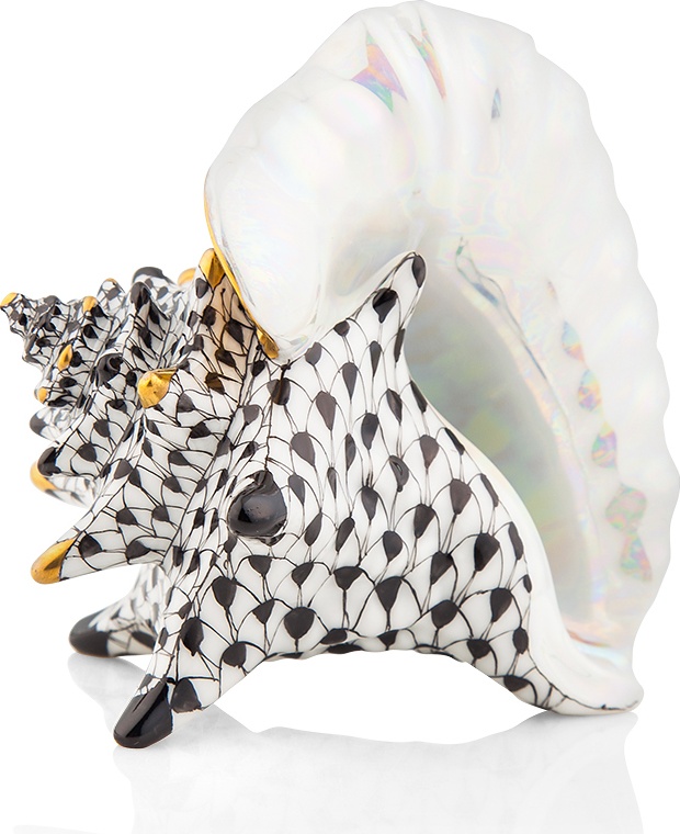 10623454 Herend Фигурка 8см "Морская раковина" Фарфор 