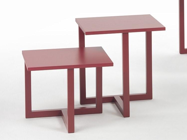 Marelli Квадратный журнальный столик из мрамора и дерева sun-id-1417191 - Вид №3