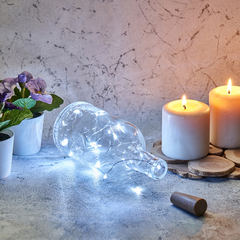 82720394 Нить светодиодная Роса с пробкой 20LED холодный белый свет 2 м STLM-0034775 Santreyd  - Вид №8