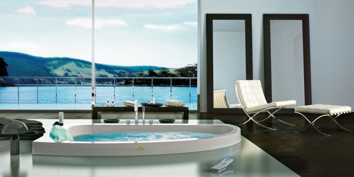 Ванна с гидромассажем "HYDRO TOP" Aquasoul Offset встроенная 9443-477 Sx Jacuzzi 9443477SX - Вид №2