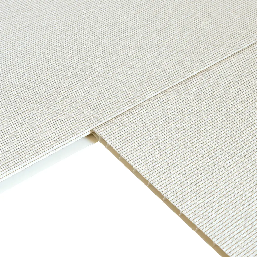 Панель ПВХ Лен бежевый 2700x250x8 мм 0.675 м² DEKOR PANEL STLM-2202793 - Вид №3